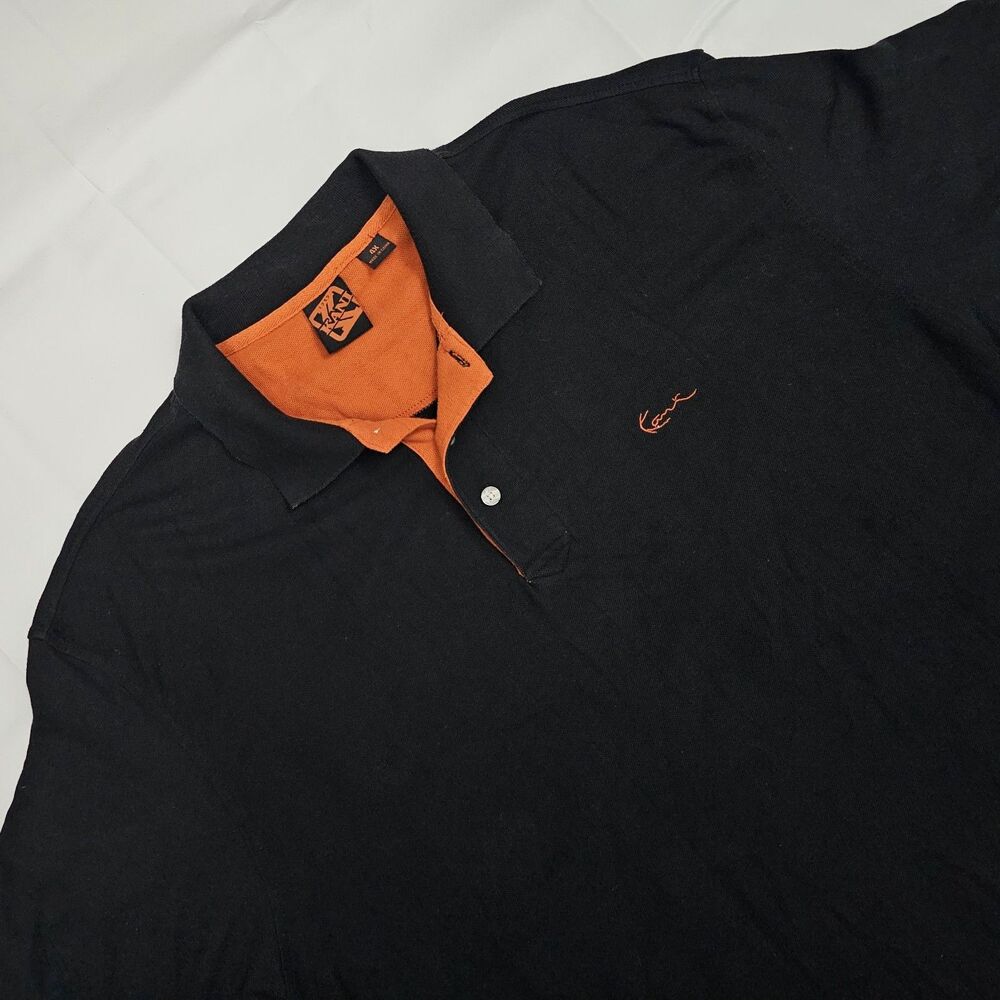 Karl‎ Kani Mens 4X 4XL Black Orange Y2K Streetwear